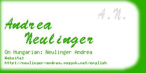 andrea neulinger business card